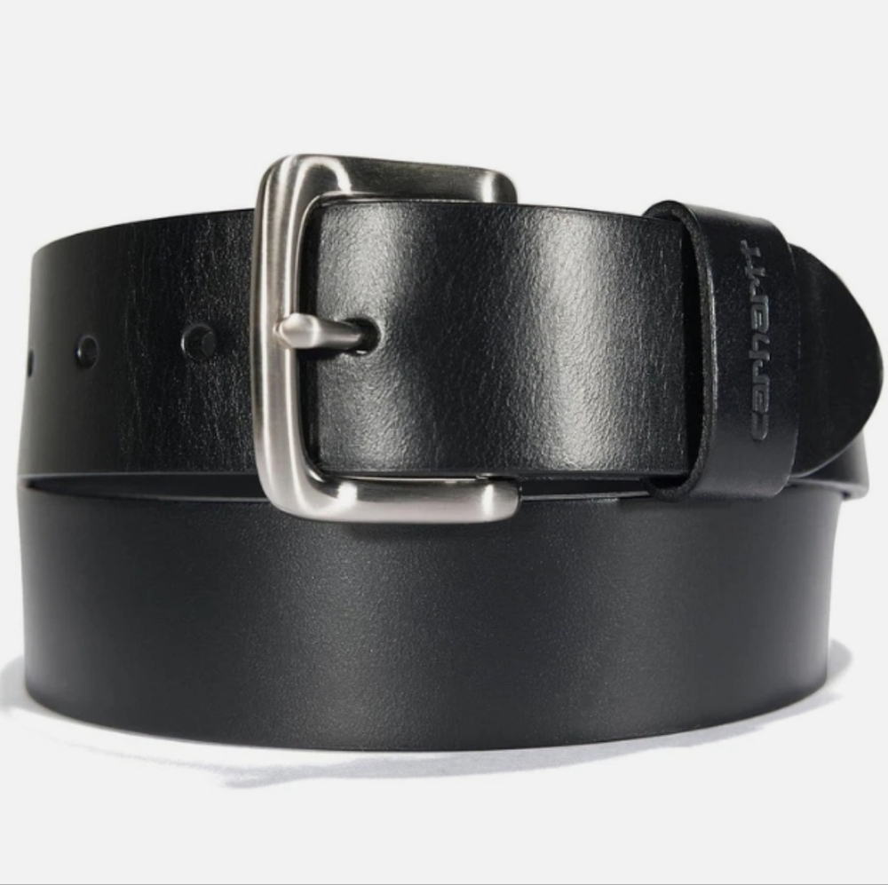 Carhartt Men's Black Leather Belt